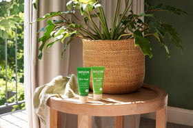 Weleda Skin Food Light label detail focusing on cruelty-free claim and ingredient transparency benefit