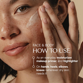 Weleda Skin Food Light tube staged on bathroom shelf suggesting daily routine convenience