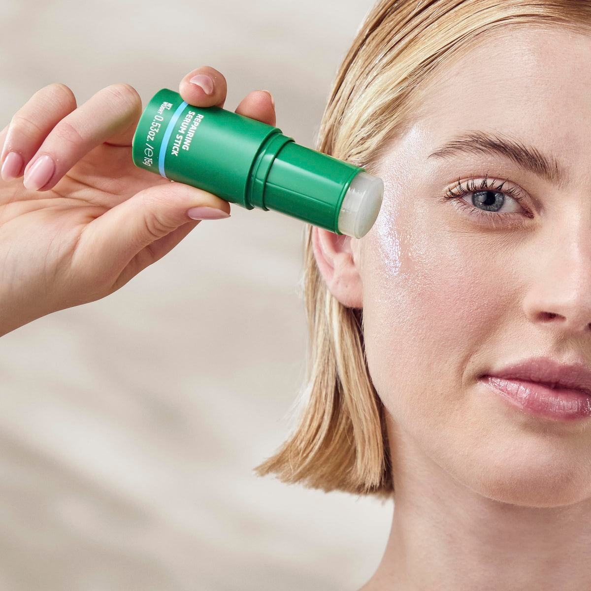 Weleda serum stick used under foundation for smoother makeup application