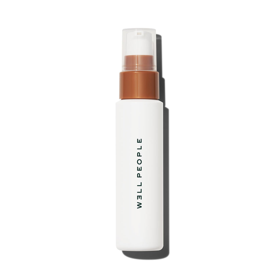 Well People bottle front packaging showing product and branding, conveys clean beauty benefits