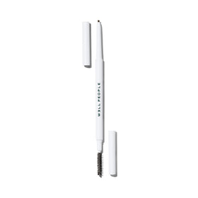 Well People brow pencil front view showing sleek dual-ended design and branding benefits
