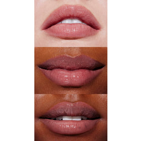 Well People lip oil texture swatch showing sheer color and hydration