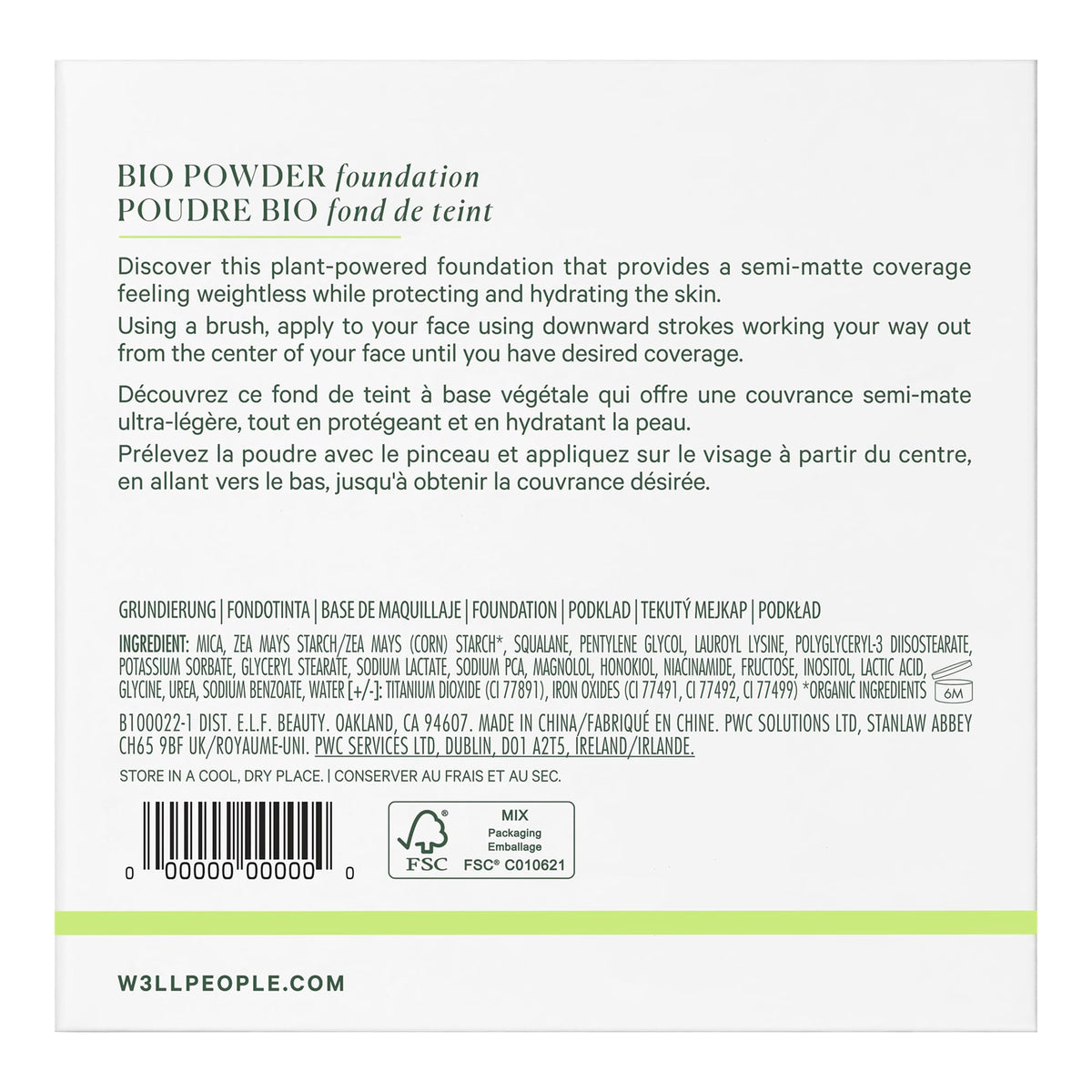 Well People packaging label highlighting plant-powered ingredients and clean formulation