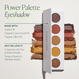 Well People palette held in hand next to mirror showing compact size and portability benefit
