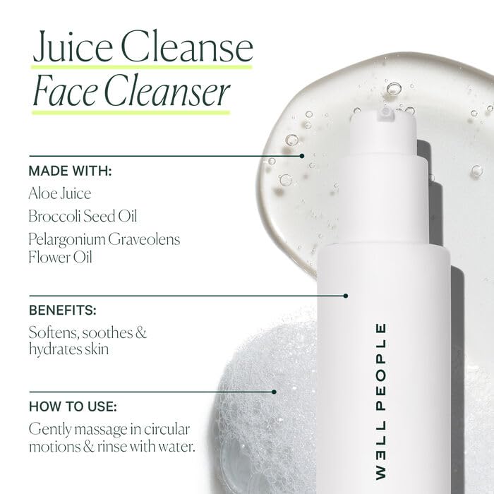 Well People pump dispensing cleanser for controlled, waste-free use