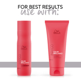 Before and after hair comparison with Wella mask highlighting improved shine