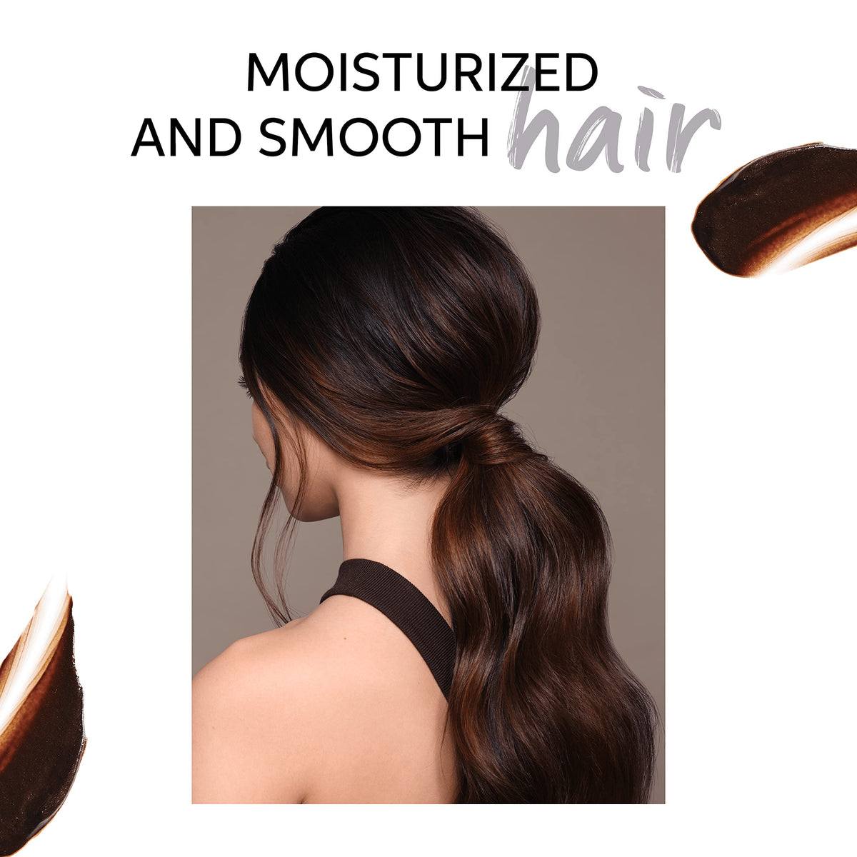 Wella Professionals styled hair in lifestyle setting showing glossy chocolate color