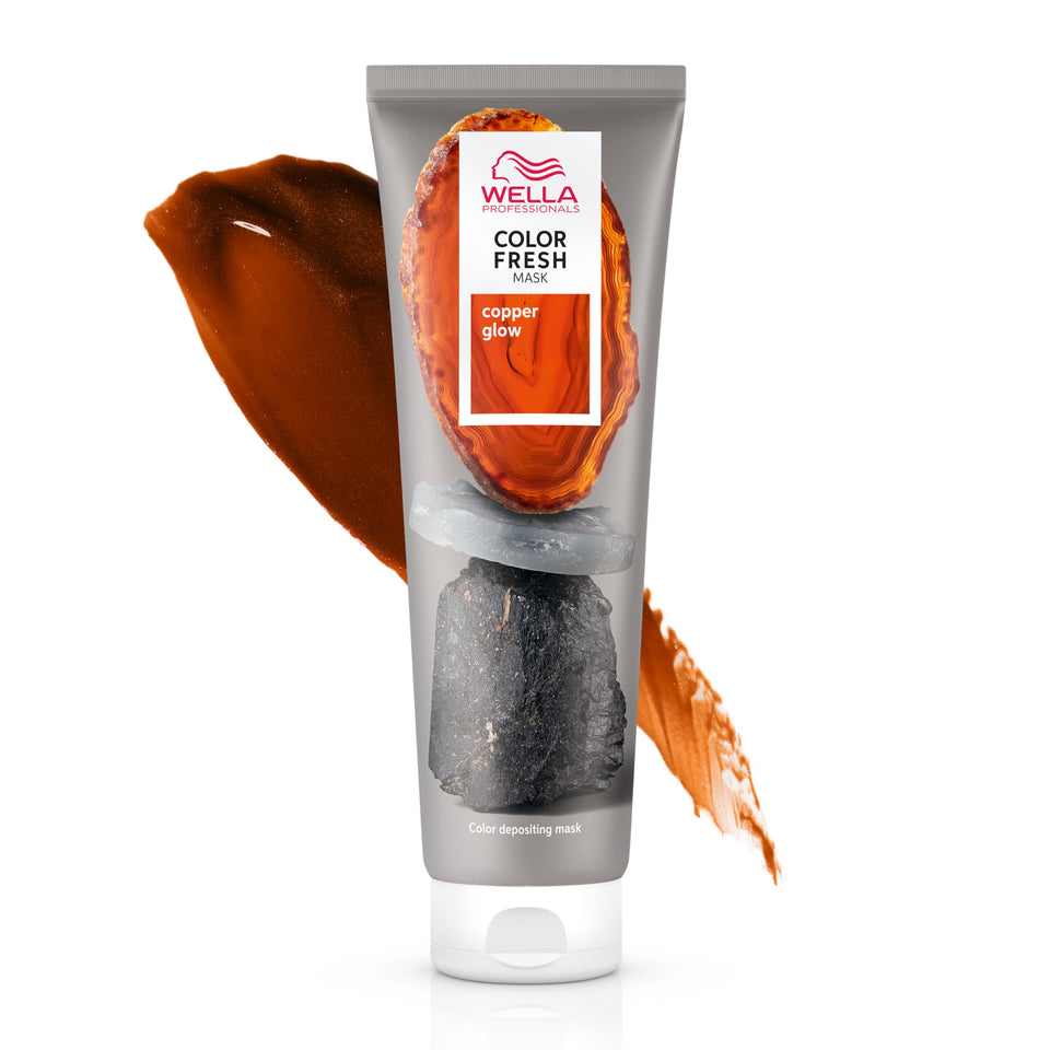 Wella Professionals front packaging showing Copper Glow mask and benefits