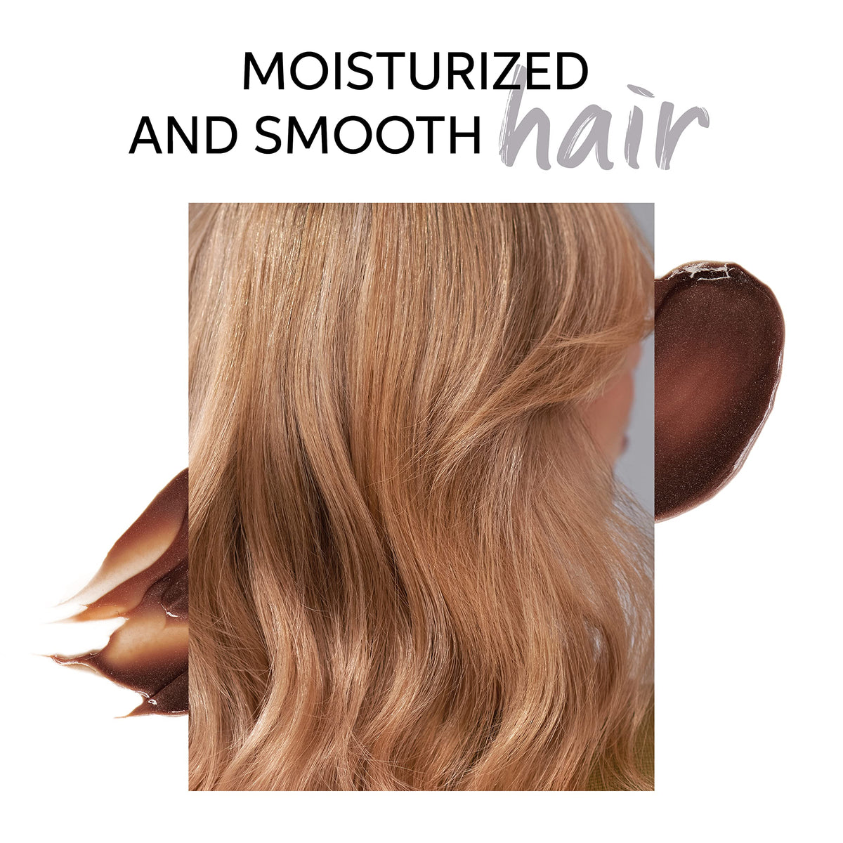 Hand applying Wella mask to hair showcasing easy at-home application