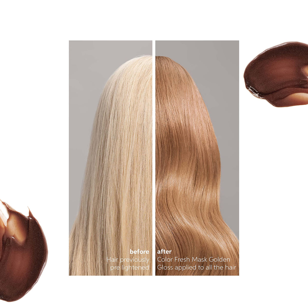 Close-up of Wella mask tube label displaying vegan and silicone-free features