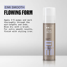 Wella Professionals EIMI Flowing Form creamy texture close-up, demonstrates lightweight spreadability