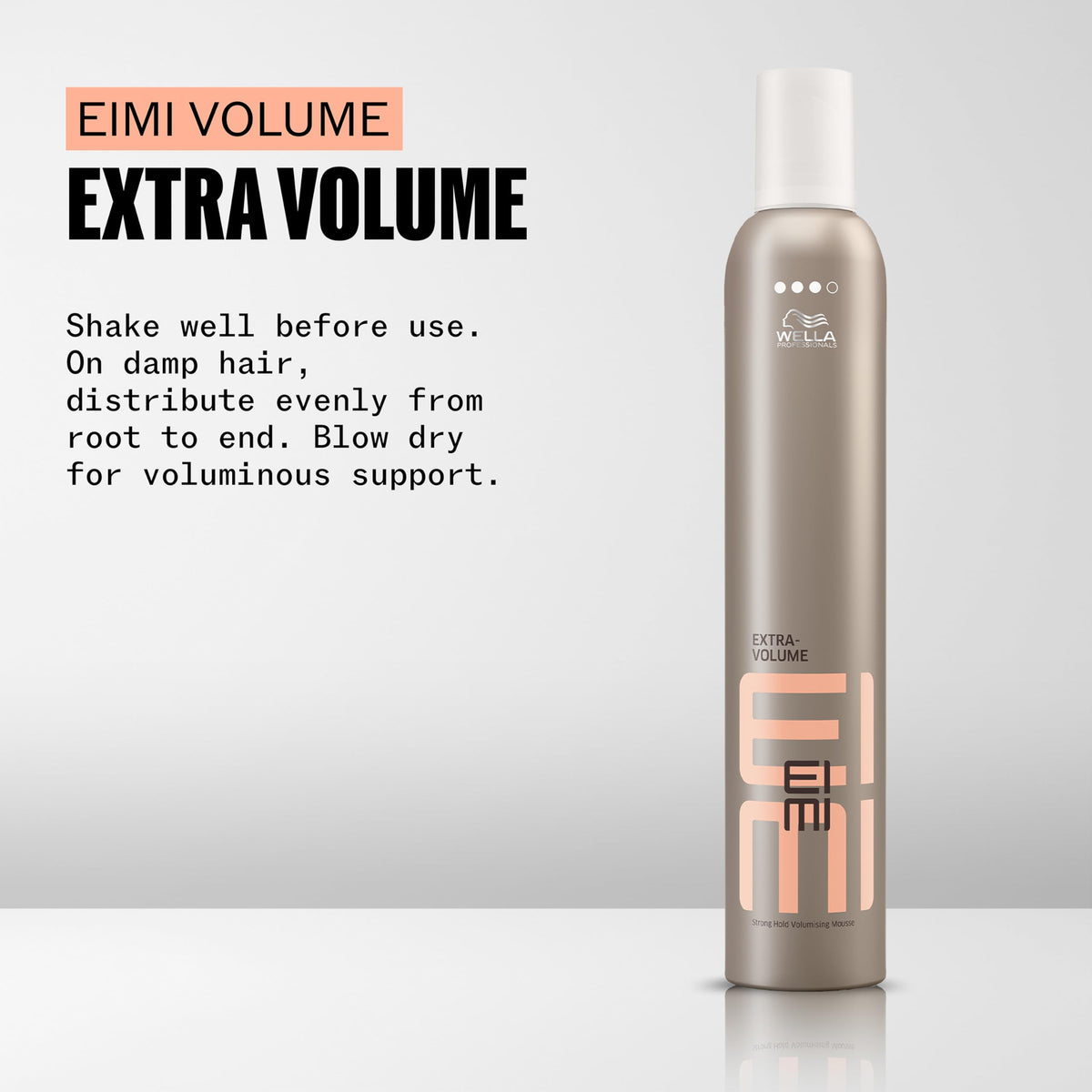 Wella Professionals mousse foam texture close-up showing airy consistency