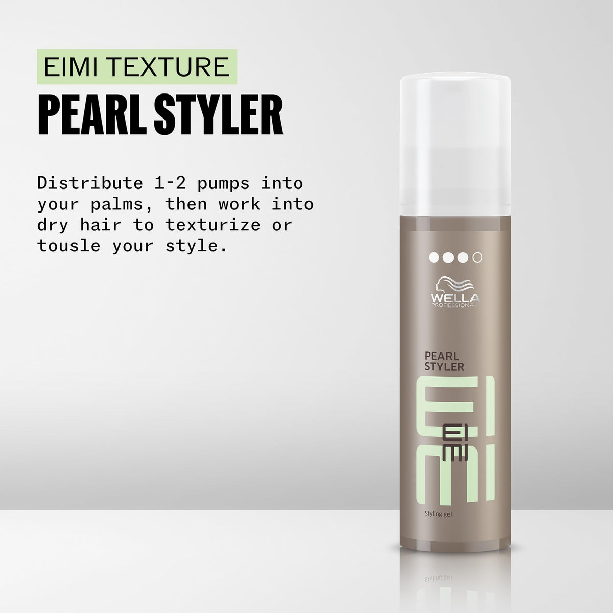 Wella Professionals close-up of pearly gel texture showing glossy finish and spreadability