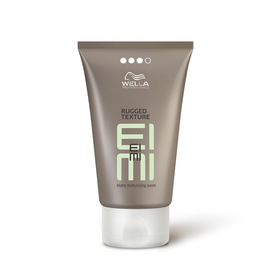 Wella Professionals EIMI Rugged Texture front jar showing label and compact size for portability