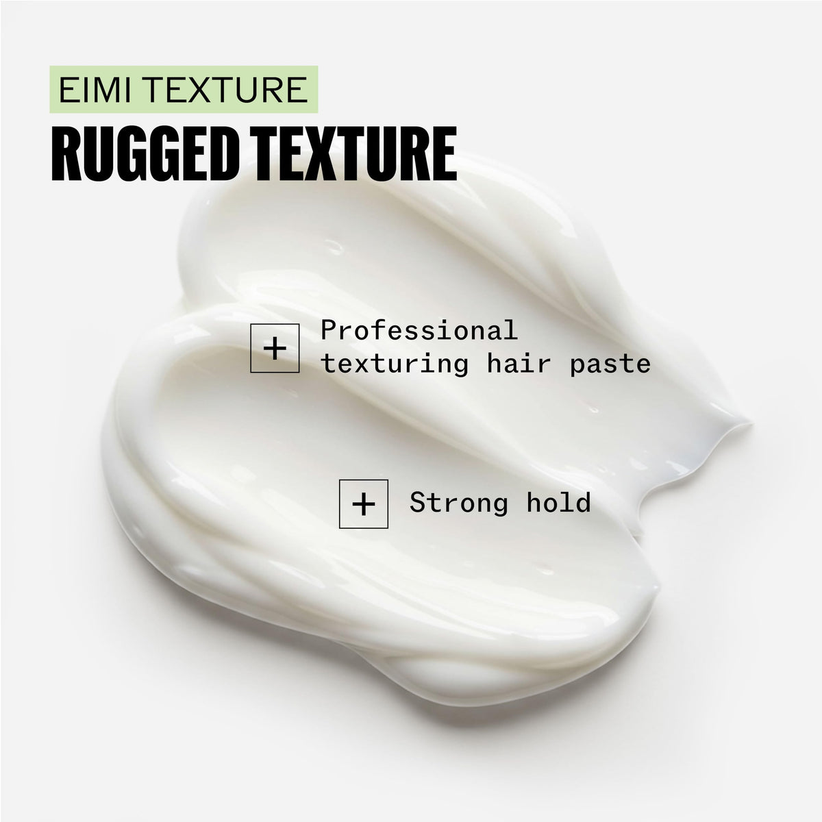 Wella Professionals EIMI Rugged Texture before and after styling demonstrating added separation and body