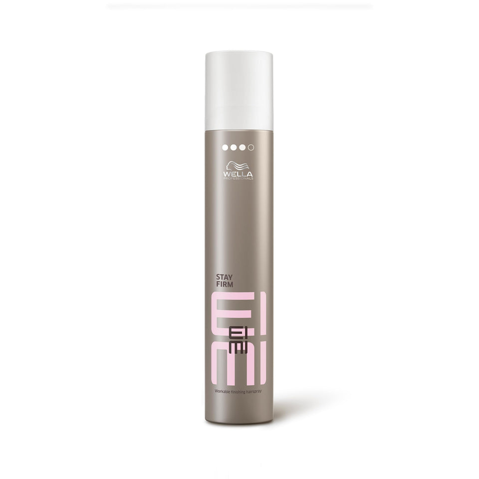 Wella Professionals EIMI Stay Firm front packaging showing product and label benefit