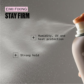 Wella Professionals EIMI Stay Firm used on updo to secure style and resist humidity
