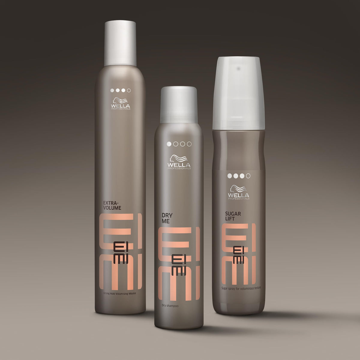 Wella Professionals in-studio styling scene with model, illustrates natural matte finish and versatile styling benefit