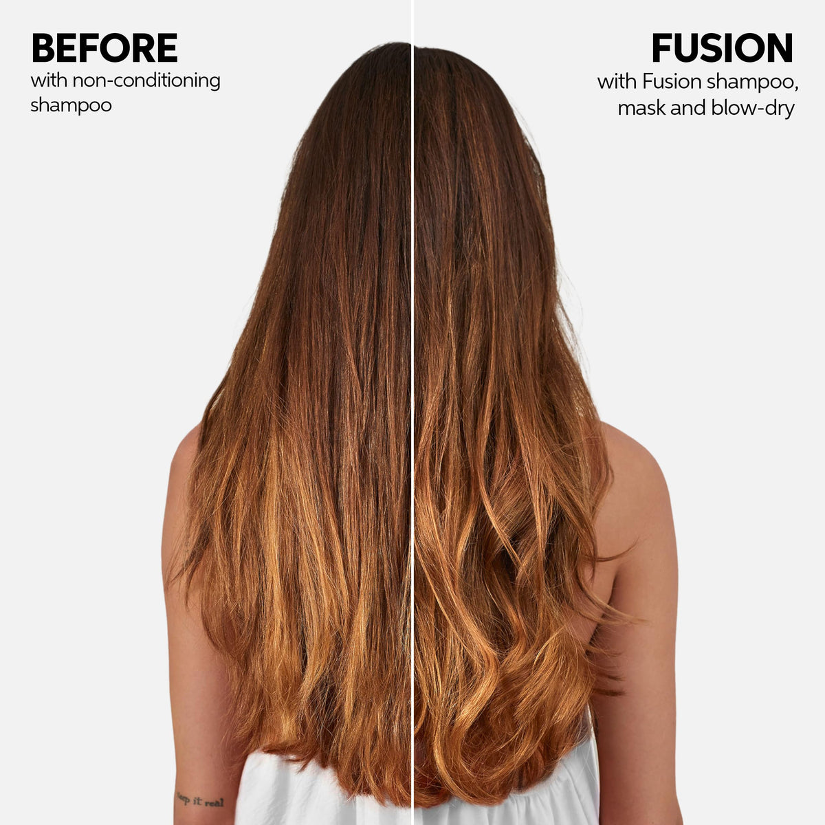 Wella Professionals application on mid-lengths and ends improving manageability