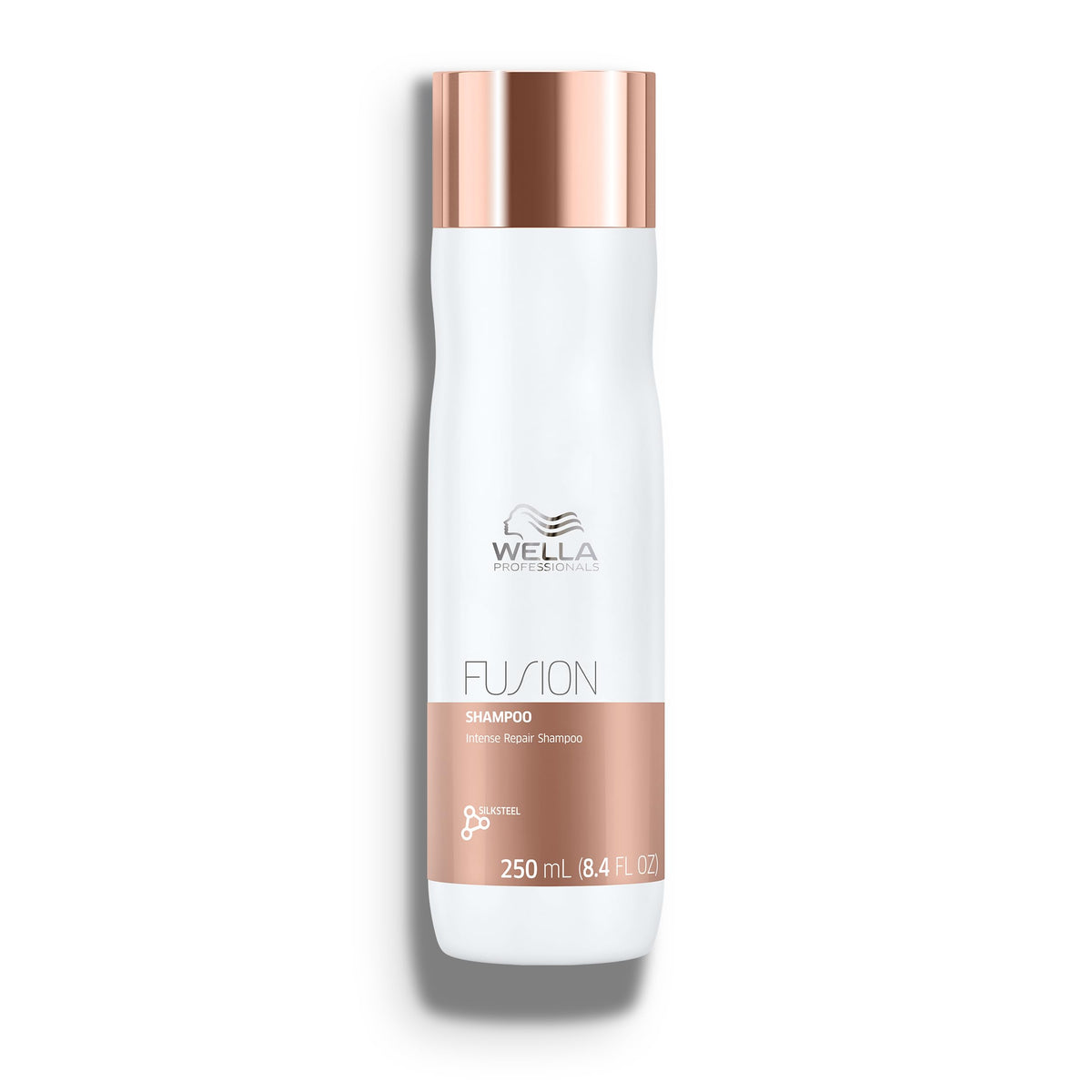 Wella Professionals bottle front packaging showing Fusion branding and size for clear identification and appeal