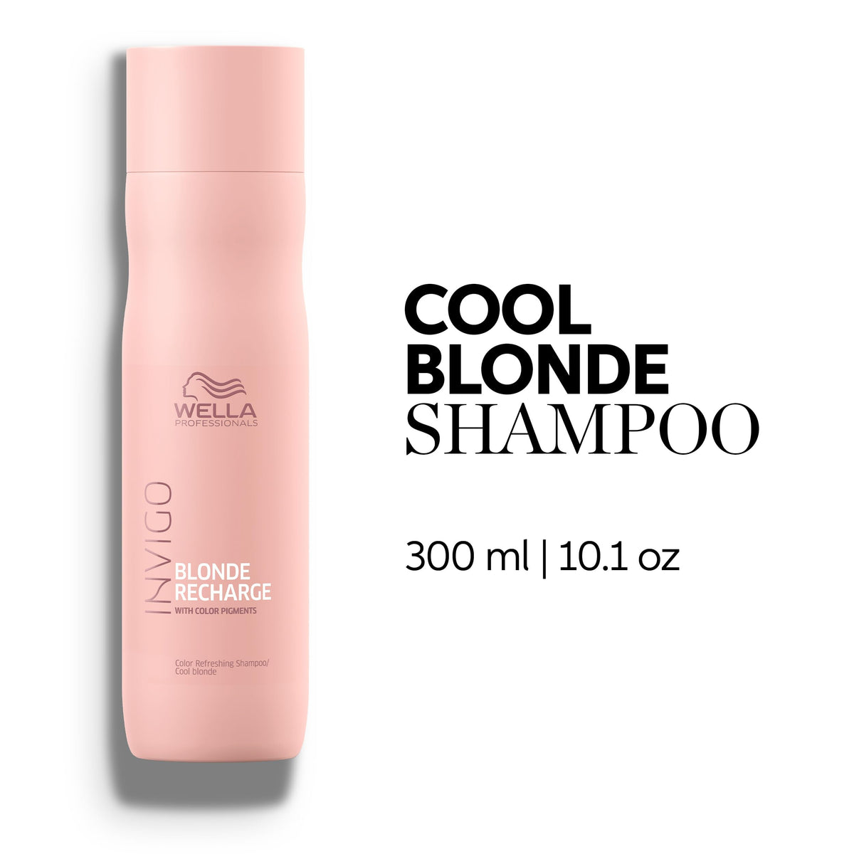 Wella Professionals bottle back label with ingredients and color-maintenance benefit