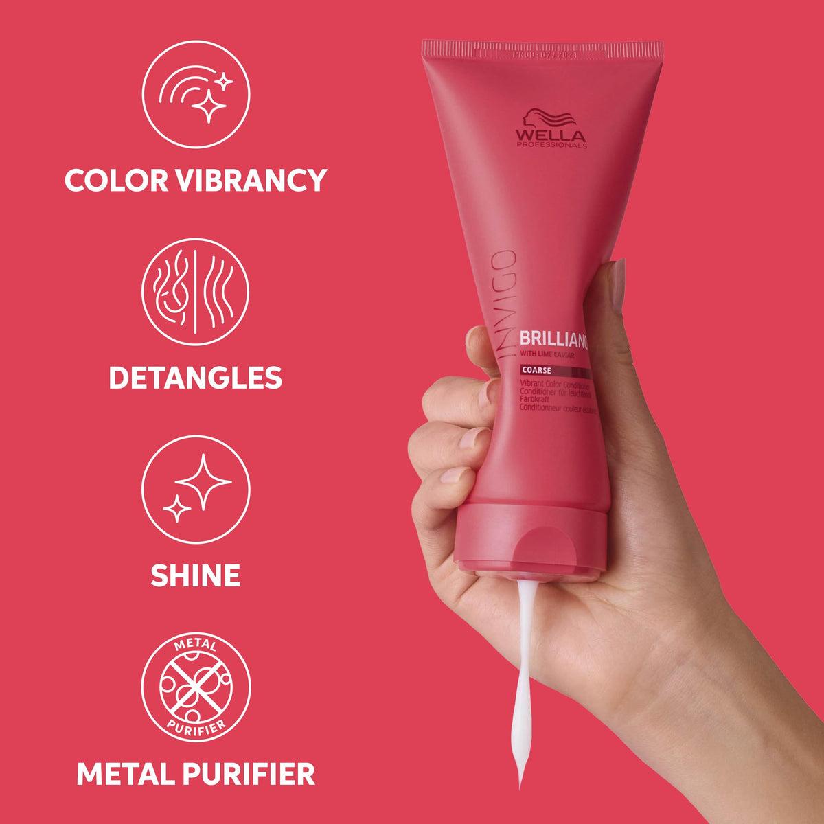 Wella Professionals conditioner paired with matching shampoo for a complete color-care routine