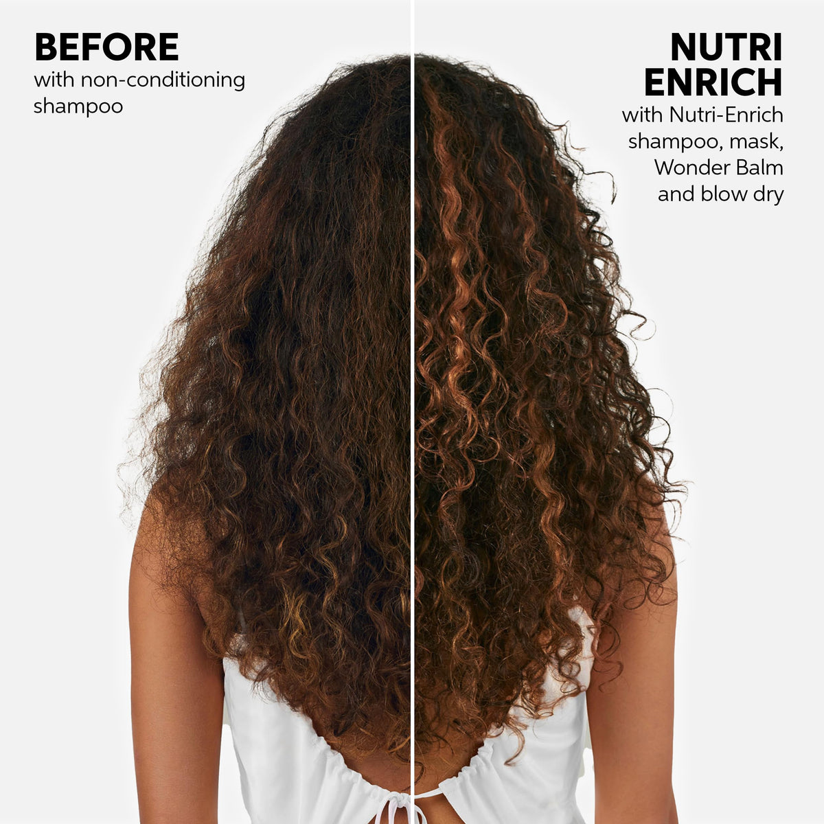 Wella Professionals pouring shampoo into hand to demonstrate gentle application
