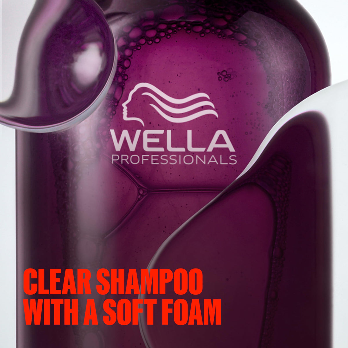 Wella Professionals shampoo used in shower illustrating scalp cleansing comfort