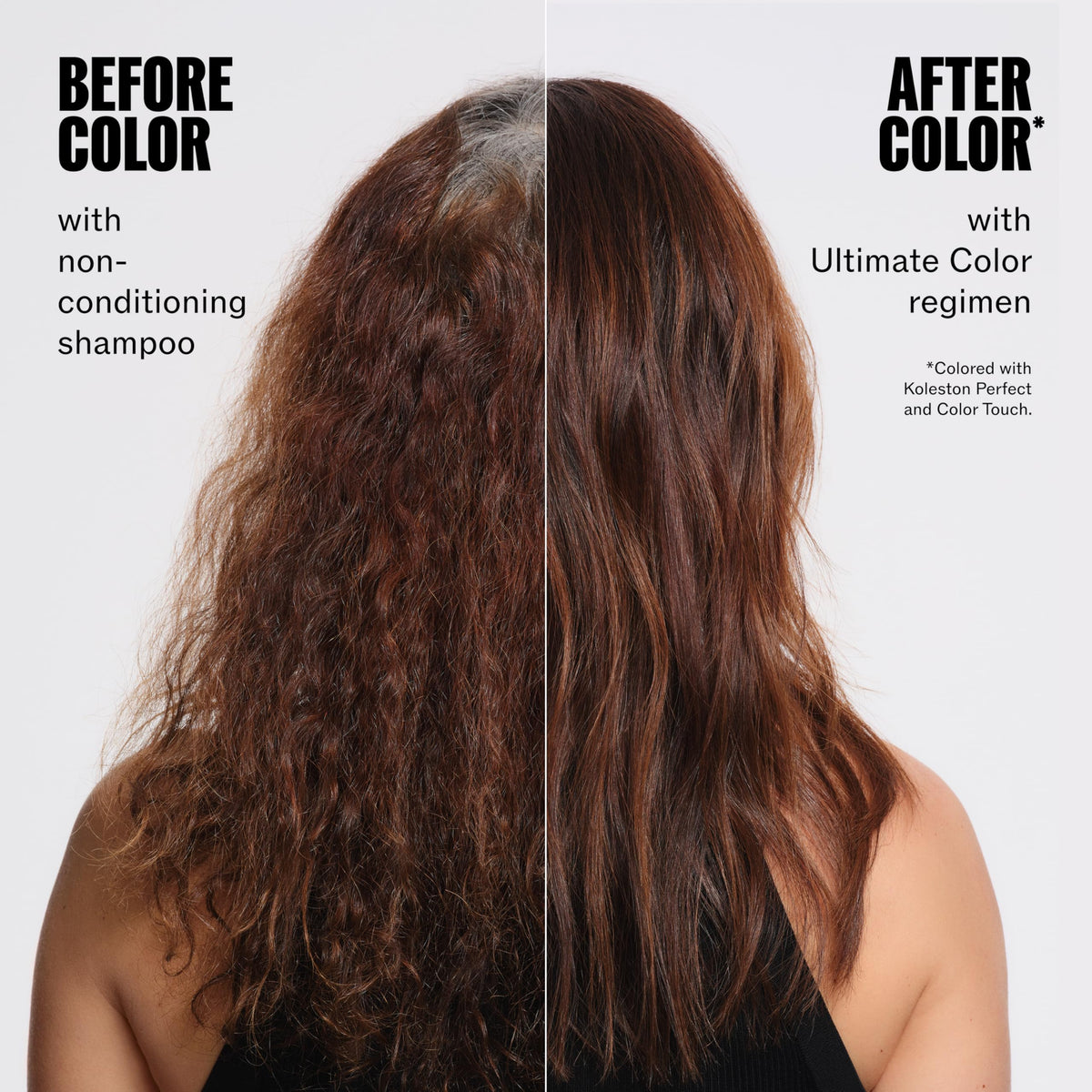 Wella Professionals label and ingredients panel highlighting metal purifier and B5