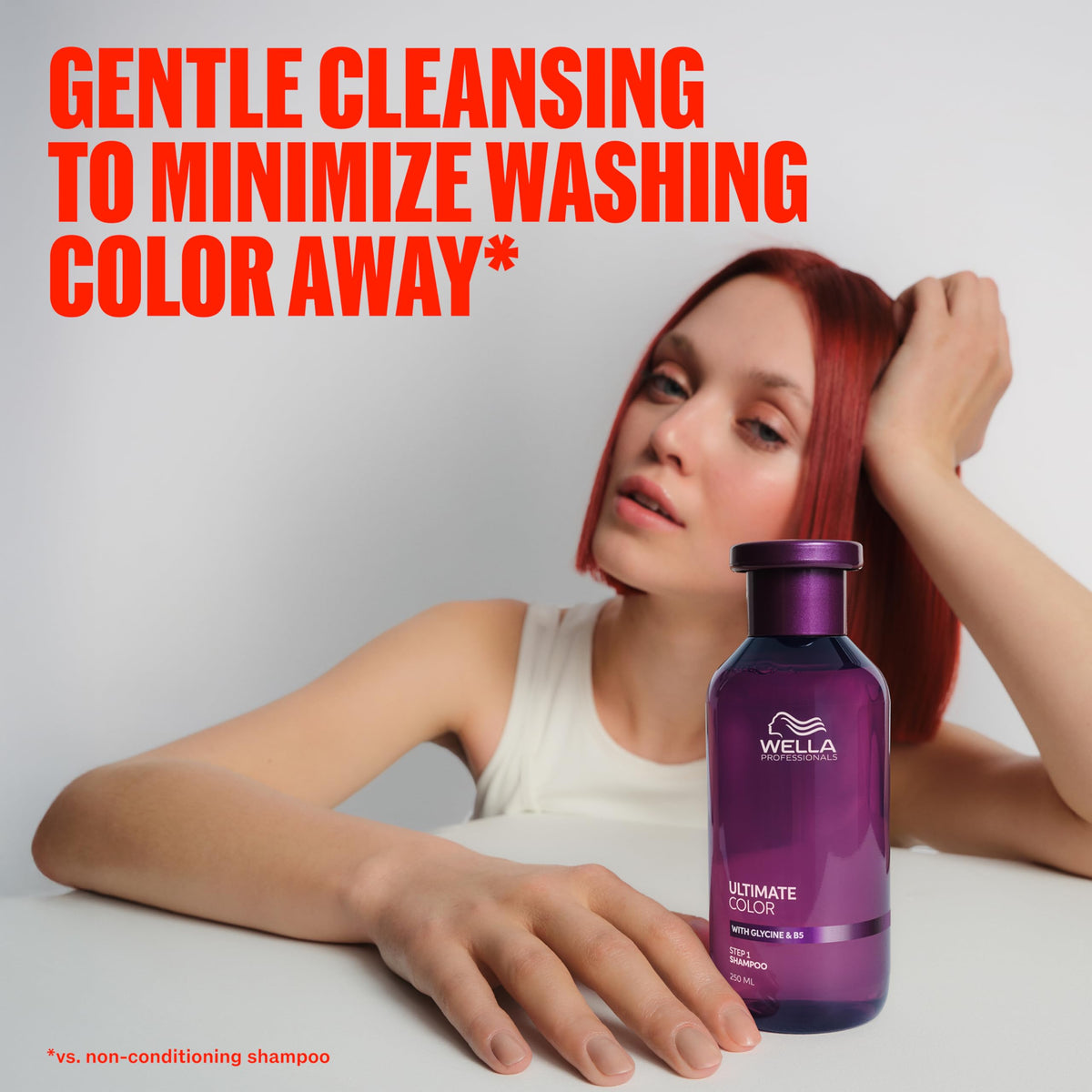 Wella Professionals rich foam texture close-up showing gentle lathering benefit
