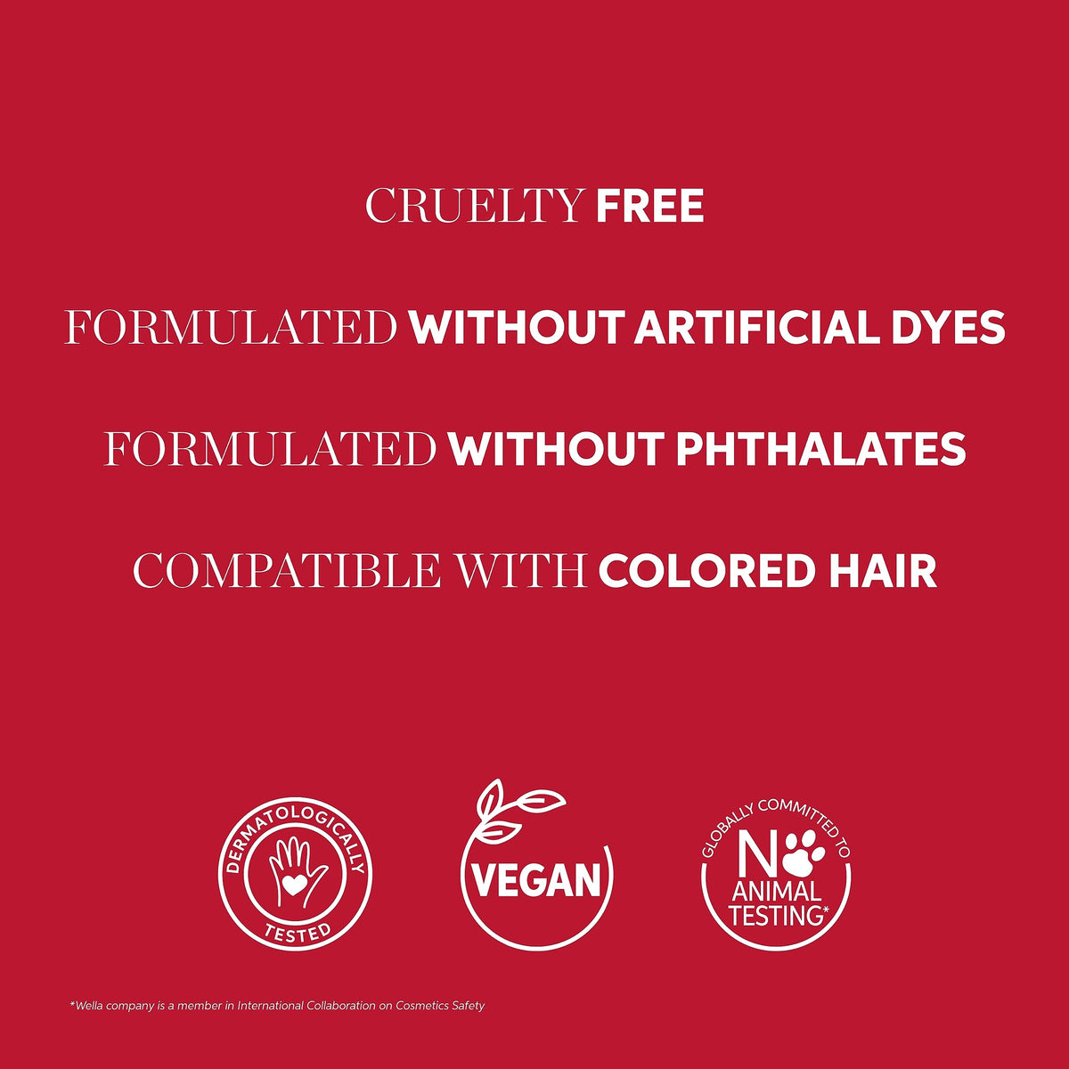 Wella Professionals before and after ends demonstrating reduced frizz benefit