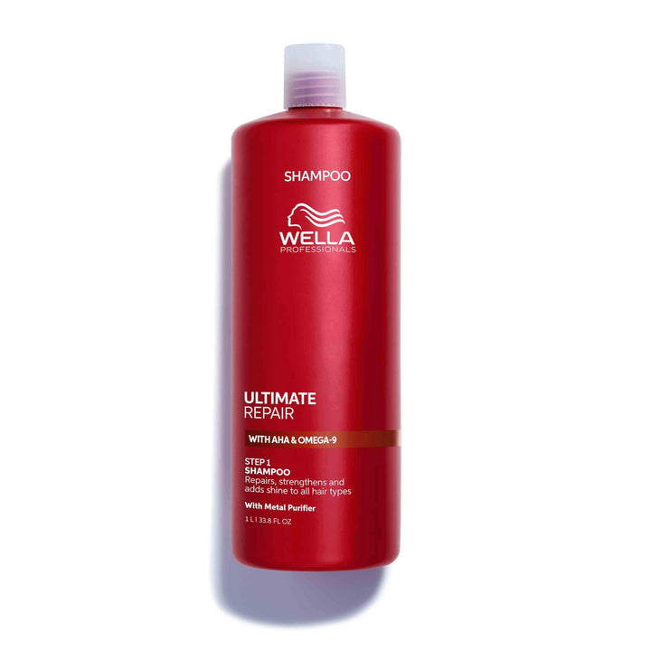 Wella Professionals bottle front view showing product and easy-use benefit