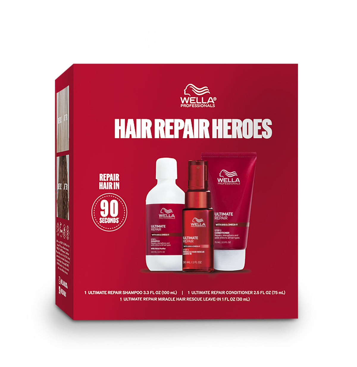Wella Professionals front packaging showing full repair kit benefits