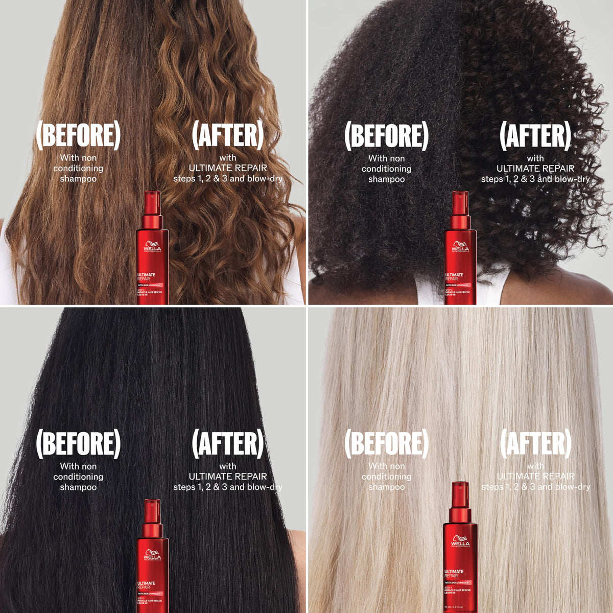 Wella Professionals ingredients label highlighting repair-focused formulation