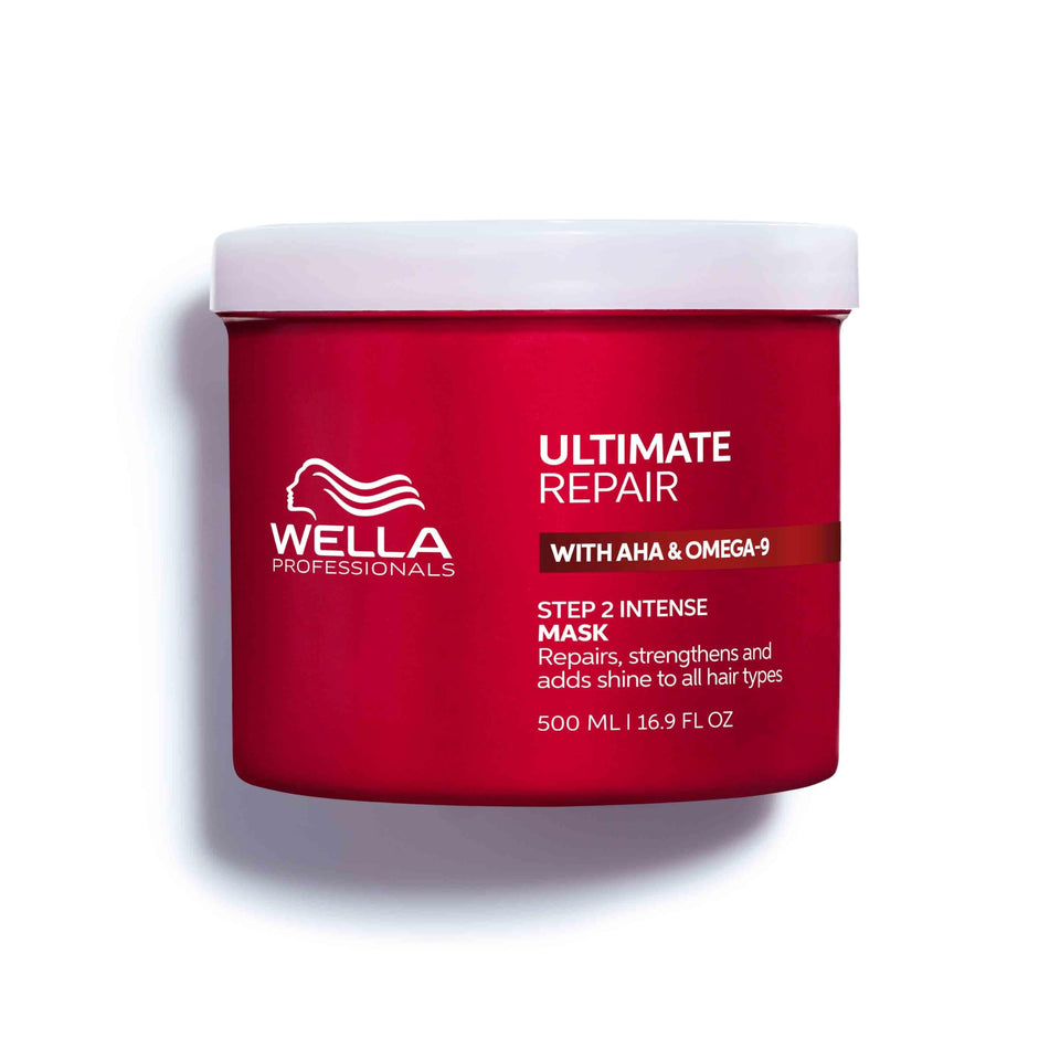 Wella Professionals mask front packaging showing product and repair benefit