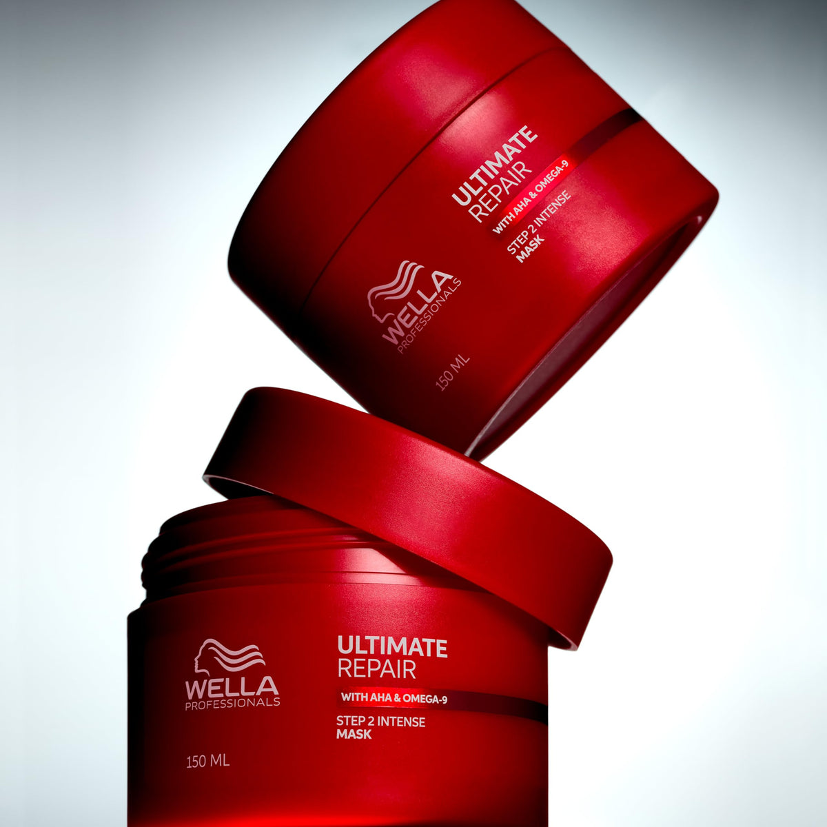 Wella Professionals mask on bathroom shelf in lifestyle setting for daily care benefit