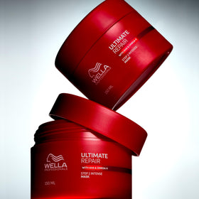 Wella Professionals mask on bathroom shelf in lifestyle setting for daily care benefit