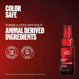 Wella Professionals ingredient label close-up showing key actives benefit