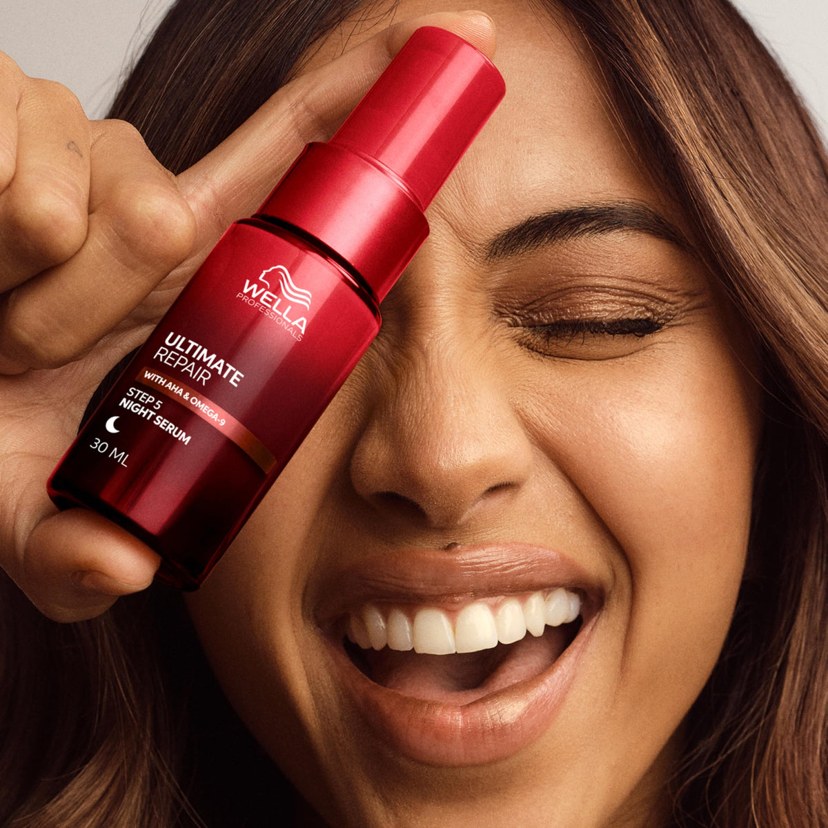 Wella Professionals nightstand lifestyle with serum for bedtime care benefit