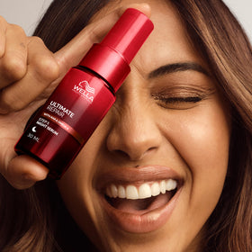 Wella Professionals nightstand lifestyle with serum for bedtime care benefit