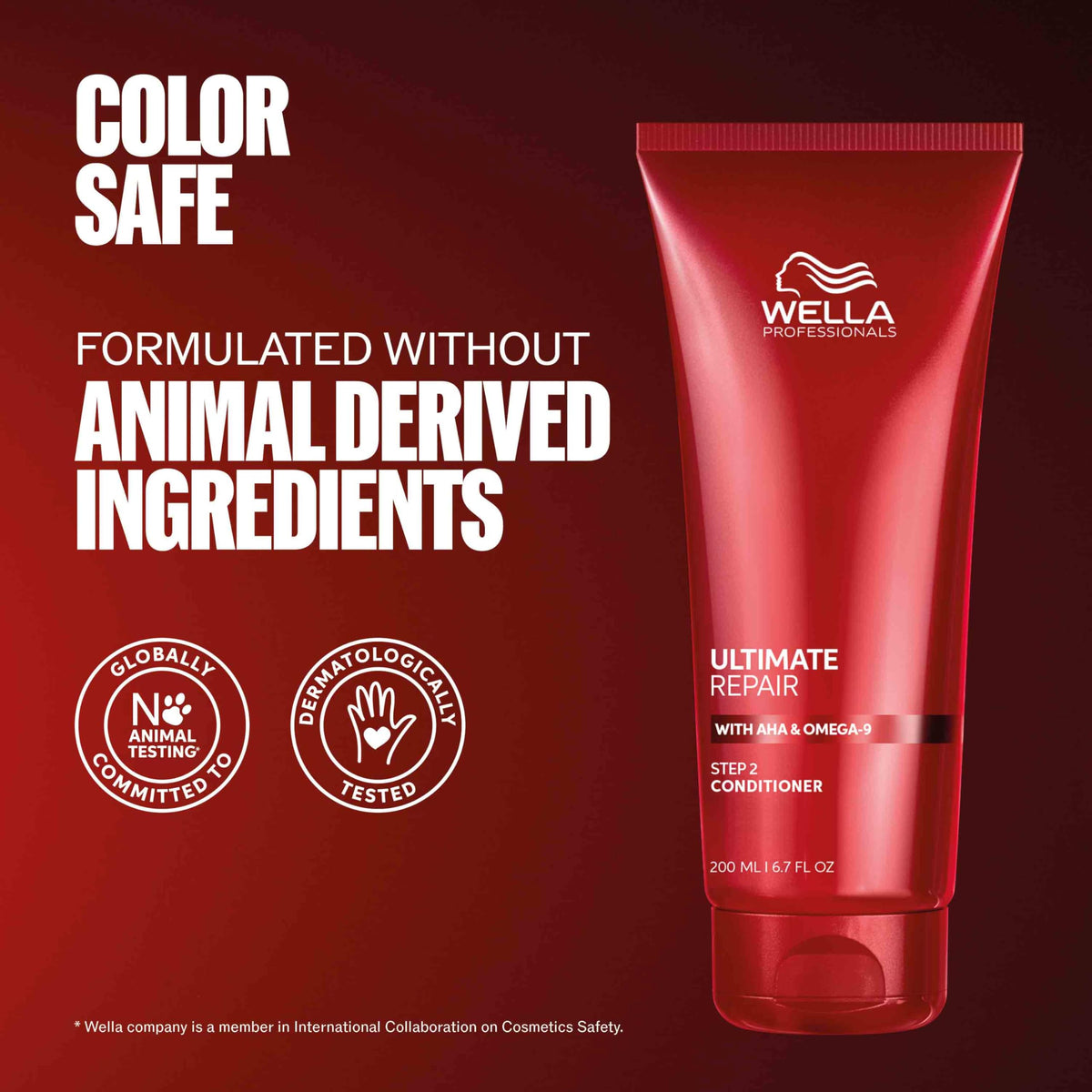 Wella Professionals tube beside a coin showing compact travel-friendly size