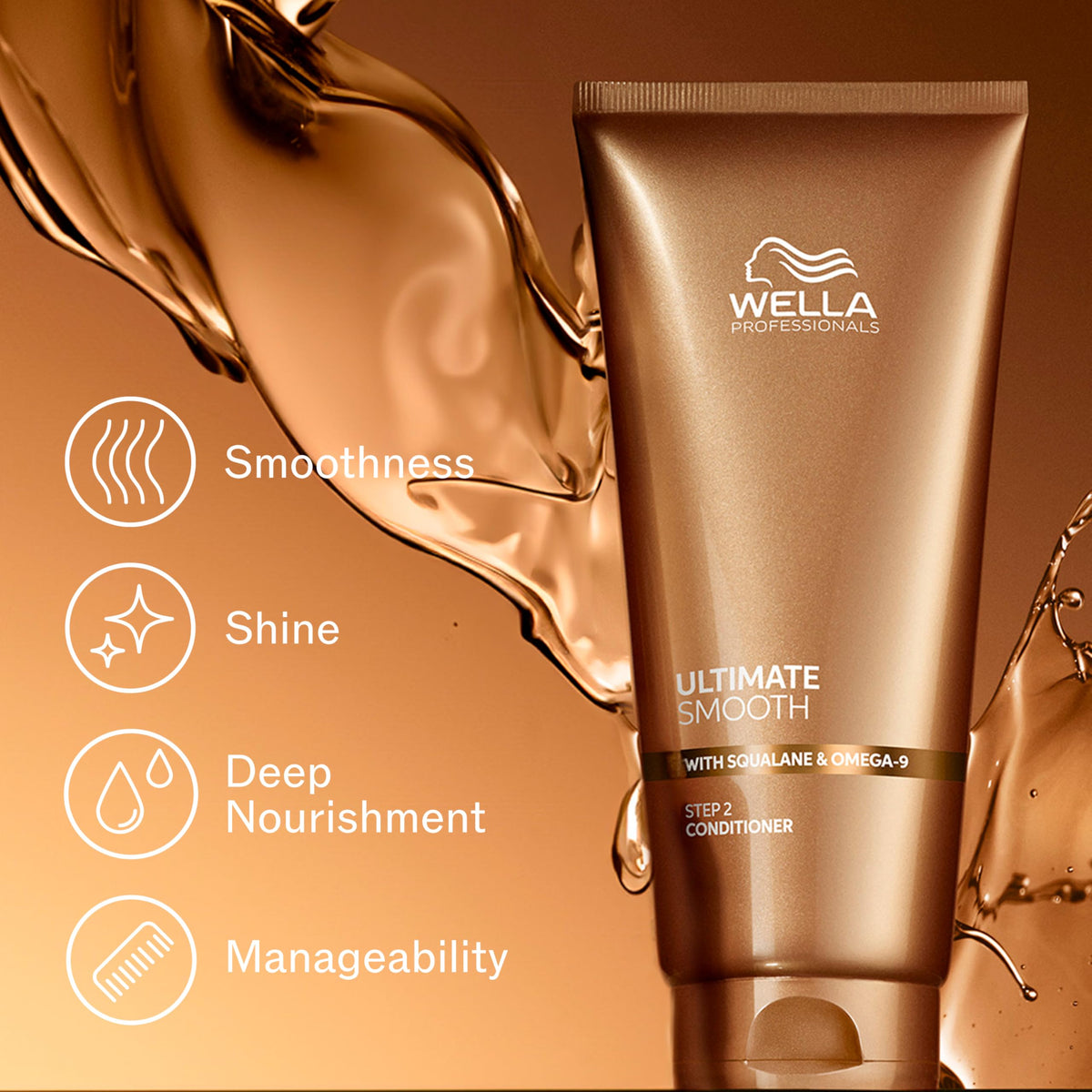 Wella Professionals dispensing texture from pump to show conditioning slip