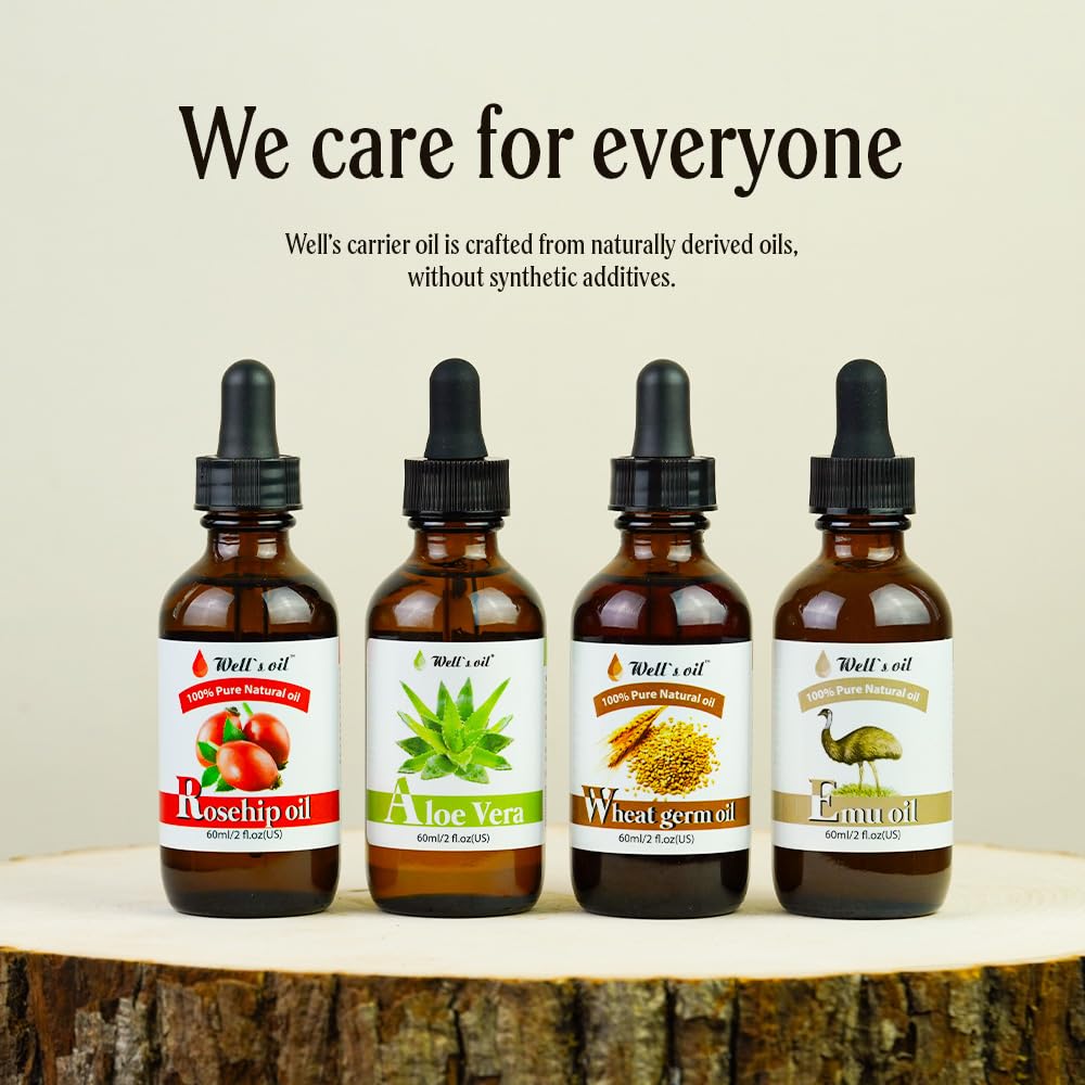 Well's Oil used on hair before and after showing reduced frizz and smoother look