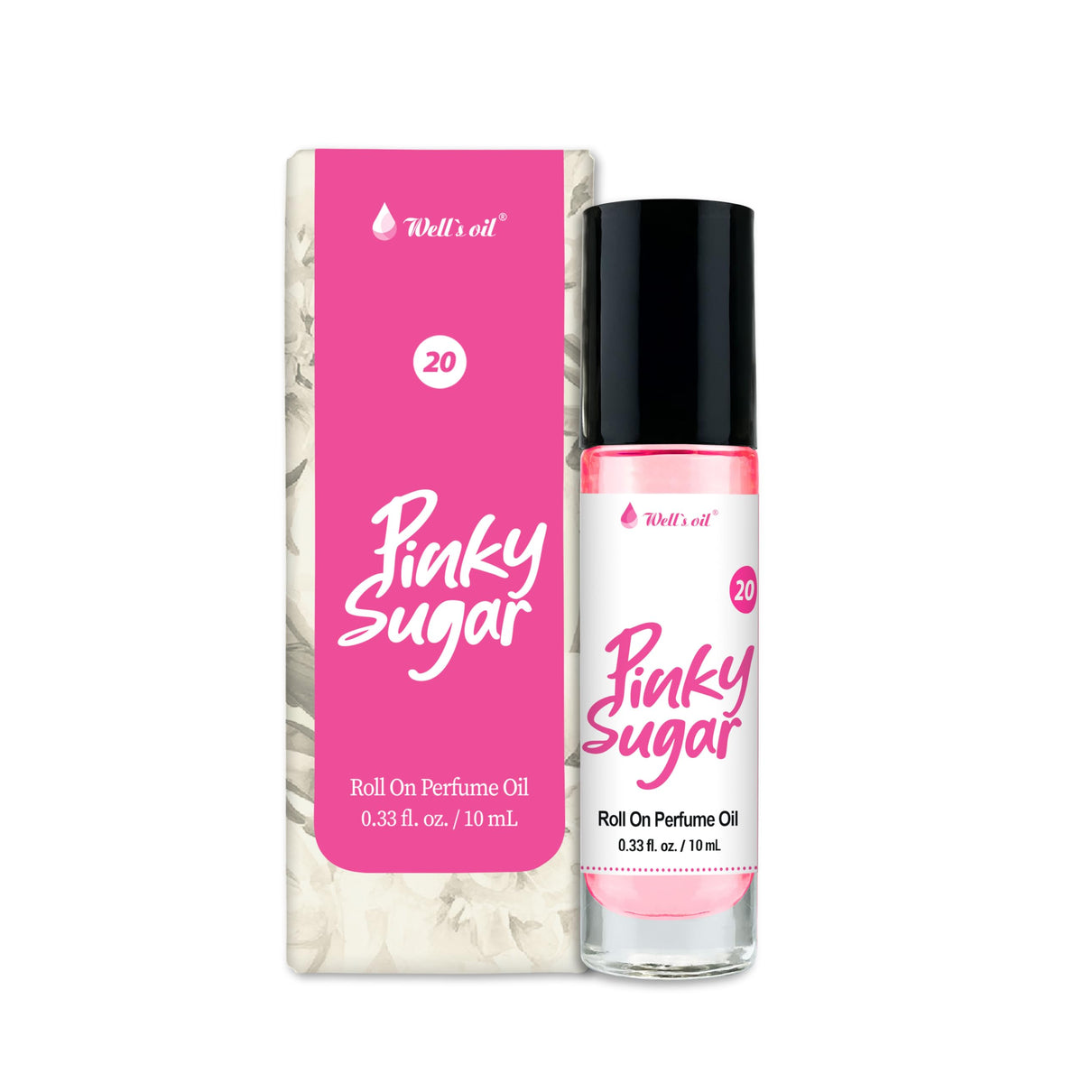 Well's Oil front packaging showing compact roll-on, easy carry