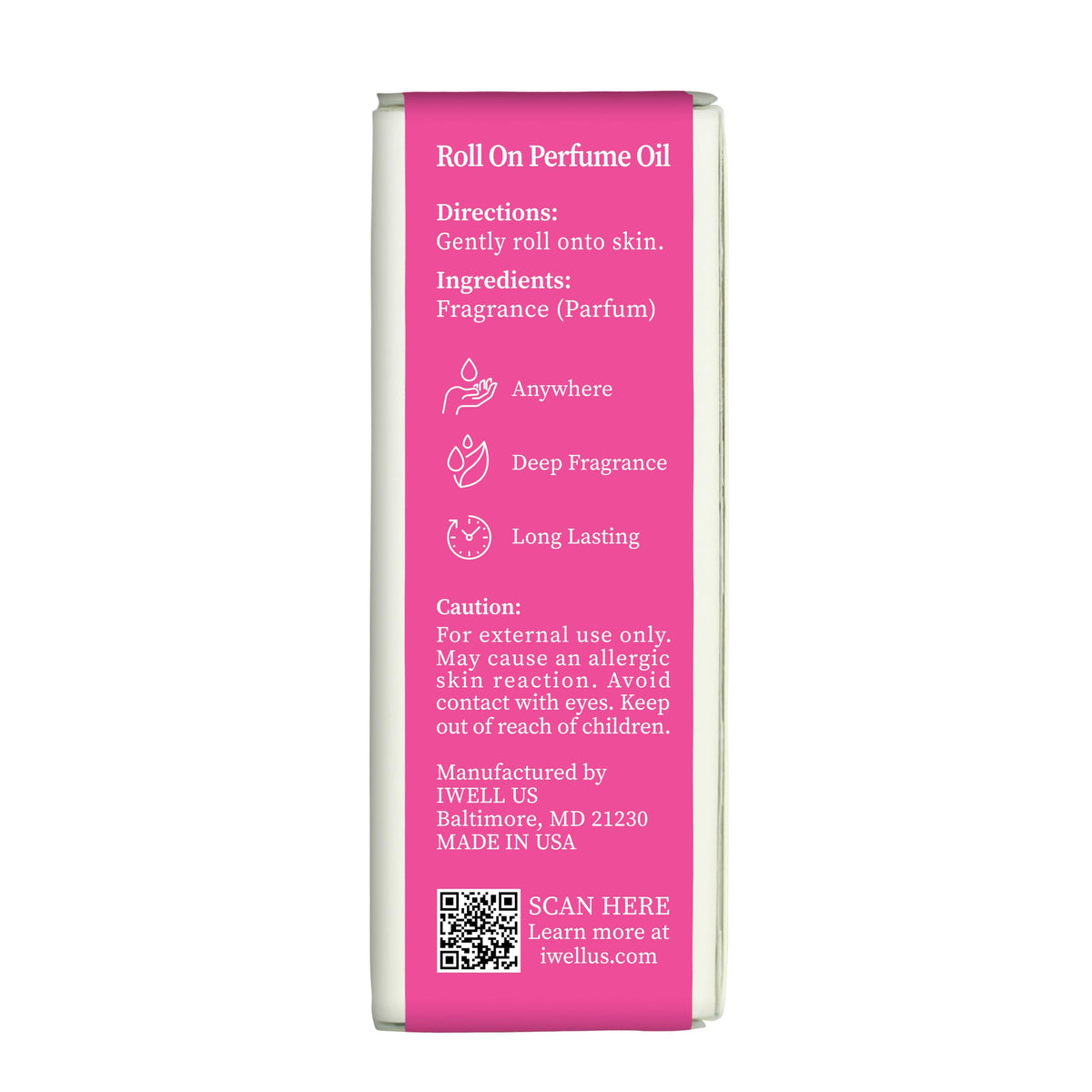 Well's Oil ingredients panel showing simple oil-based, minimal formula
