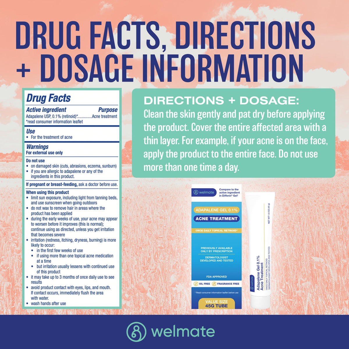 WELMATE tube held in hand showing scale and travel‑friendly size advantage