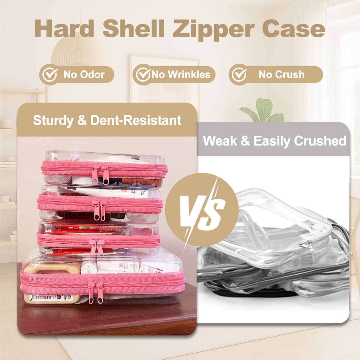 WELPIRT close-up of hard shell texture demonstrating crush-resistant protection