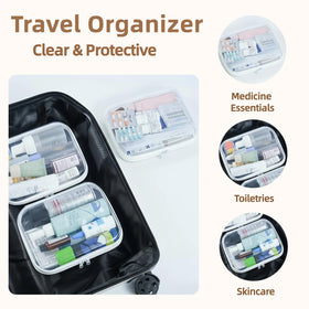 WELPIRT pouch filled with travel essentials highlighting protective storage