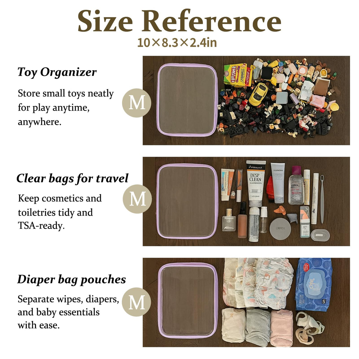 WELPIRT pouches packed inside suitcase for organized travel convenience