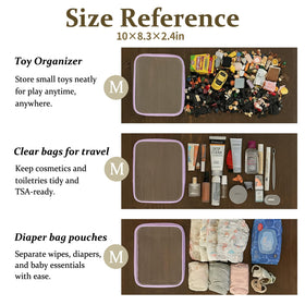 WELPIRT pouches packed inside suitcase for organized travel convenience